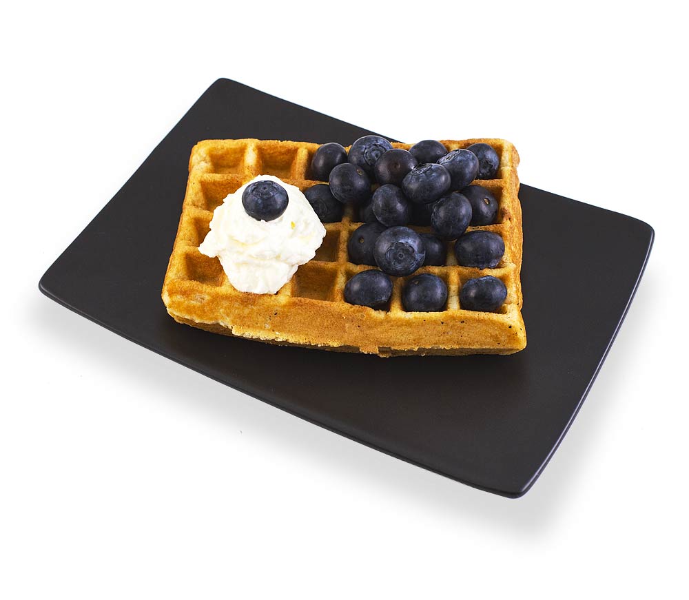 Heidelbeere & Schmand Waffeln Blaubeeren