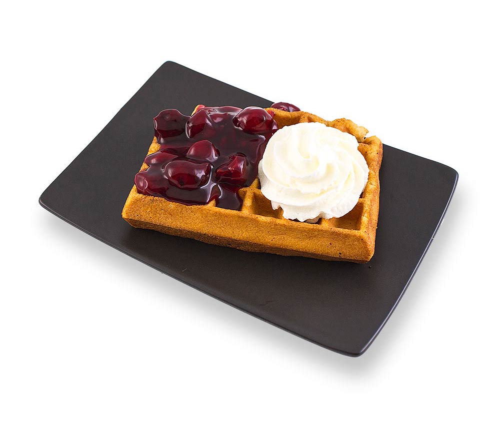 Kirsche-Schoko & Sahne Waffeln Kirschen